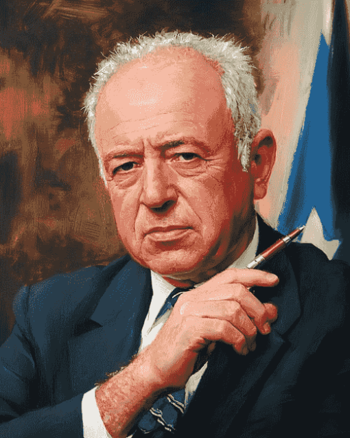 Yitzhak Rabin Politician Diamond Painting