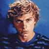 Young Evan Peters Celebrity Diamond Painting