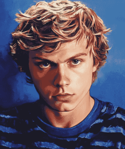 Young Evan Peters Celebrity Diamond Painting