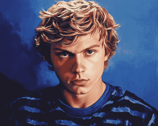 Young Evan Peters Celebrity Diamond Painting