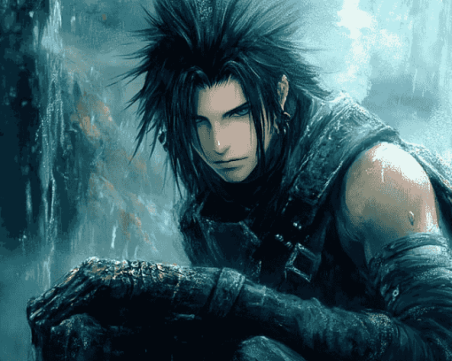 Zack Fair Video Game Diamond Painting