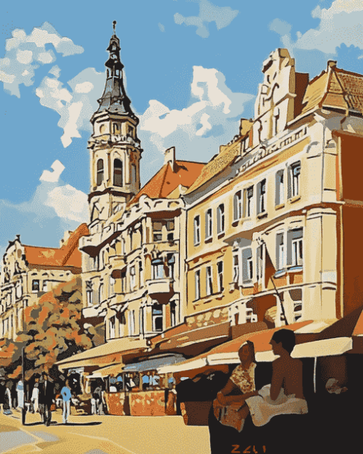 Zagreb Urban Beauty Diamond Painting