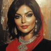 Zeenat Aman Celebrity Diamond Painting