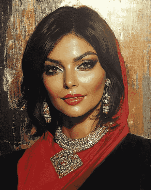 Zeenat Aman Celebrity Diamond Painting