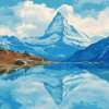 Zermatt Mountain View Diamond Painting