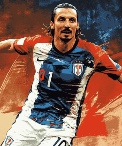 Zlatan Ibrahimović Football Icon Diamond Painting