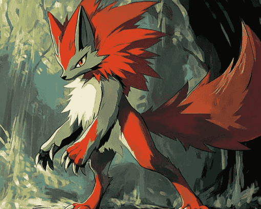 Zoroark Pokemon Anime Diamond Painting