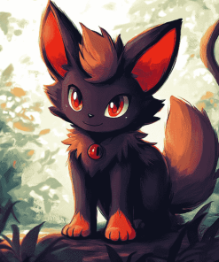 Zorua Pokemon Cartoon Diamond Painting