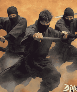 3 Ninja Action Movie Diamond Painting