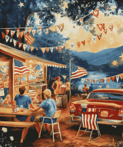 4th Of July American Celebration Diamond Painting