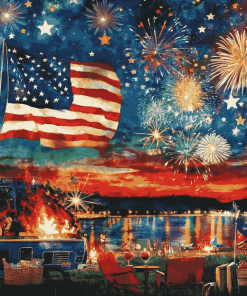 4th Of July Patriotic Diamond Painting