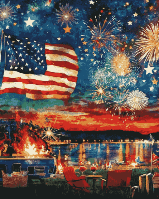 4th Of July Patriotic Diamond Painting