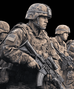 82nd Airborne Soldiers Animation Diamond Painting