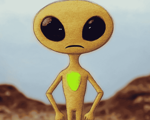 Adorable Alien Cartoon Diamond Painting