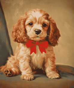 Adorable Cocker Puppy Diamond Painting