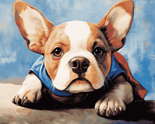 Adorable Puppy Underdog Diamond Painting