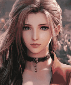 Aerith Gainsborough Animation Diamond Painting