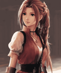 Aerith Gainsborough Fantasy Diamond Painting