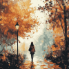 Aesthetic Autumn Landscape Diamond Painting