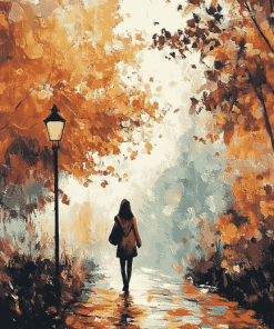 Aesthetic Autumn Landscape Diamond Painting