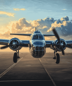 Aesthetic B25 Mitchell Aircraft Diamond Painting