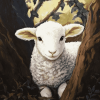 Aesthetic Baby Lamb Diamond Painting