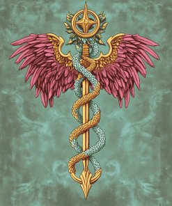 Aesthetic Caduceus Animation Diamond Painting