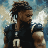 Aesthetic Cameron Jordan Football Diamond Painting