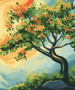 Aesthetic Colorful Tree Diamond Painting