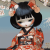 Aesthetic Japanese Doll Diamond Painting