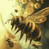 Aesthetic Queen Bee Animation Diamond Painting