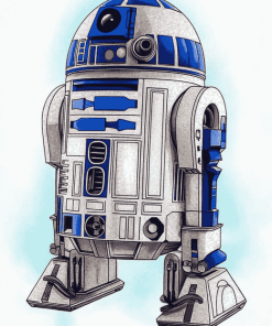 Aesthetic R2d2 Robot Diamond Painting