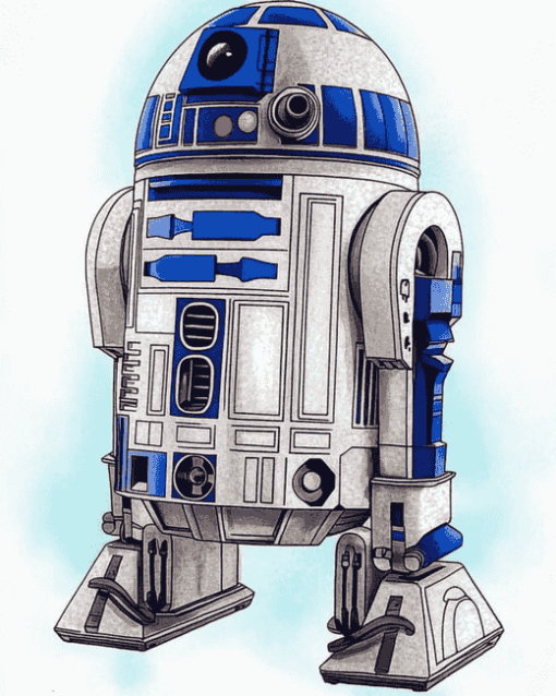 Aesthetic R2d2 Robot Diamond Painting