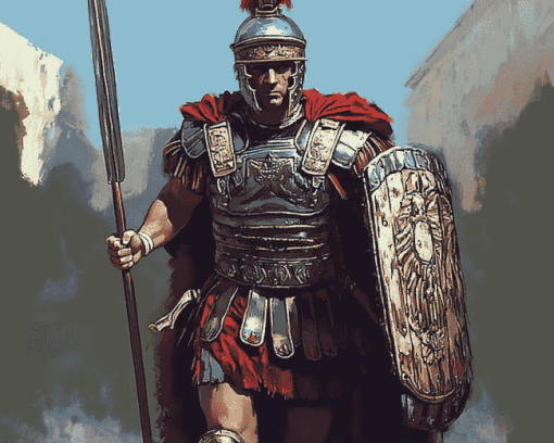 Aesthetic Roman Soldier Diamond Painting