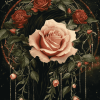 Aesthetic Rose Dreamcatcher Diamond Painting