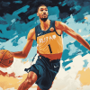 Aesthetic Rudy Gobert Basketball Diamond Painting