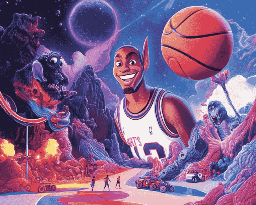 Aesthetic Space Jam Animation Diamond Painting