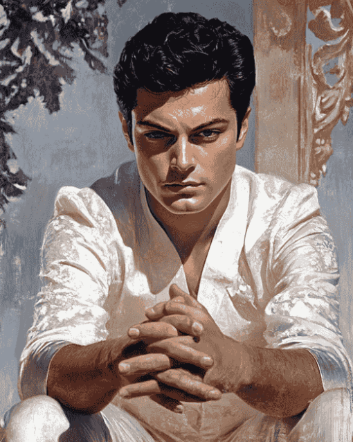 Aesthetic Tony Curtis Celebrity Diamond Painting