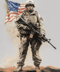 Aesthetic US Army Diamond Painting