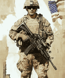 Aesthetic US Marines Diamond Painting