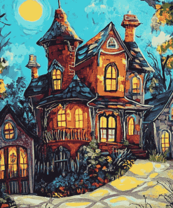 Aesthetic Whimsical Houses Diamond Painting