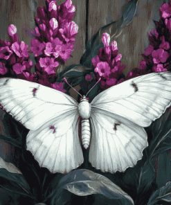 Aesthetic White Butterfly Diamond Painting