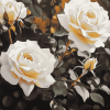 Aesthetic White Roses Diamond Painting