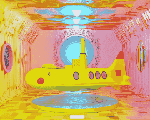 Aesthetic Yellow Submarine Art Diamond Painting