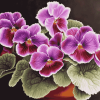 African Violets and Roses Diamond Painting