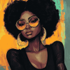 Afro Lady Diamond Painting