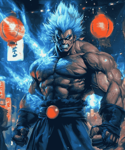 Akuma Anime Fighter Diamond Painting