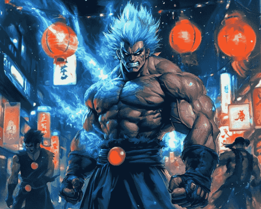 Akuma Anime Fighter Diamond Painting