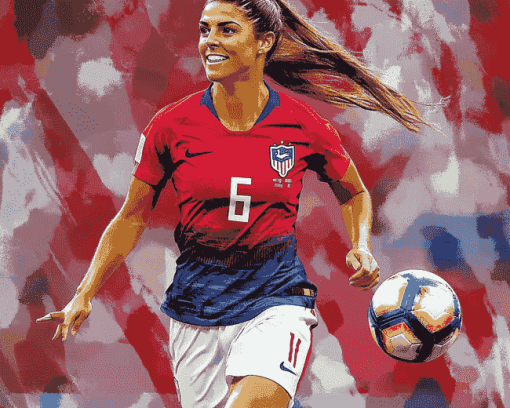 Alex Morgan Famous Footballer Diamond Painting