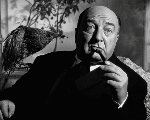 Alfred Hitchcock Black and White Diamond Painting